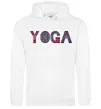 Жіноча толстовка (худі) Yoga text Білий Жіноча толстовка (худі) Yoga text Білий фото