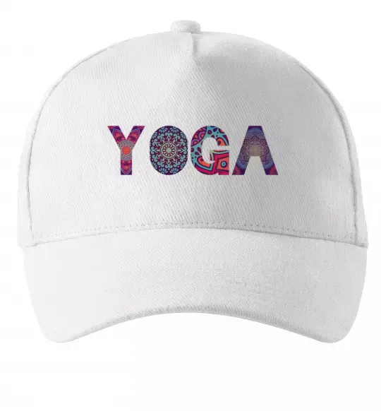 Кепка Yoga text Белый фото