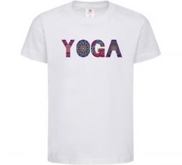 Детская футболка Yoga text