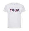 Детская футболка Yoga text Белый фото