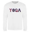 Свитшот Yoga text Белый фото