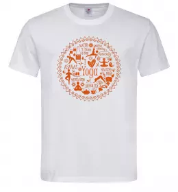 Мужская футболка Yoga stuff Белый фото