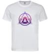 Мужская футболка Yoga lotus Белый фото