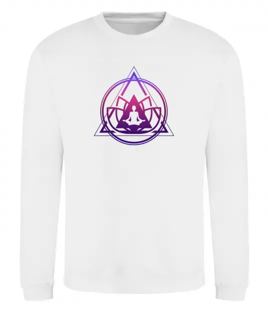 Світшот Yoga lotus Білий фото