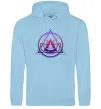 Жіноча толстовка (худі) Yoga lotus Блакитний фото