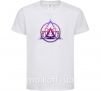 Детская футболка Yoga lotus Белый фото