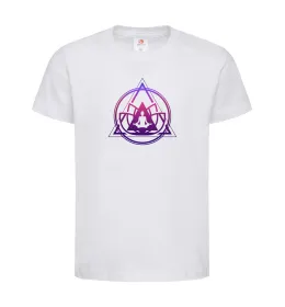 Детская футболка Yoga lotus Белый фото