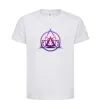 Детская футболка Yoga lotus Белый фото