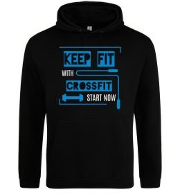Чоловіча толстовка (худі) Keep fit with crossfit start now Чоловіча толстовка (худі) Keep fit with crossfit start now
