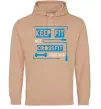 Мужская толстовка (худи) Keep fit with crossfit start now Песочный Мужская толстовка (худи) Keep fit with crossfit start now Песочный фото