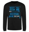 Свитшот Keep fit with crossfit start now Черный фото