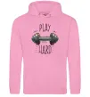Чоловіча толстовка (худі) Play hard Рожевий фото