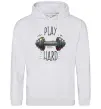 Жіноча толстовка (худі) Play hard Сірий меланж фото