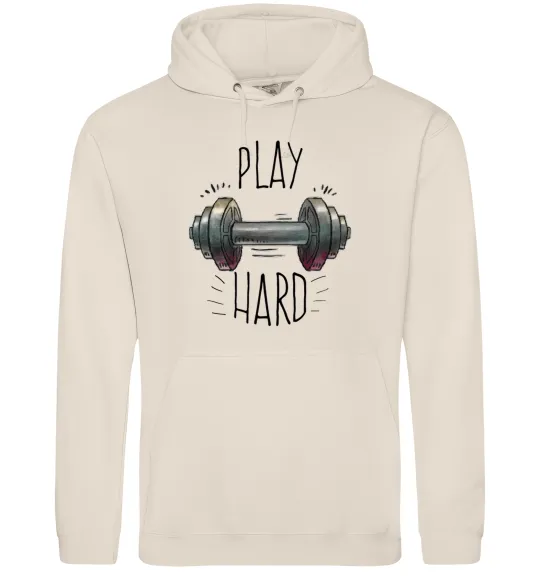 Женская толстовка (худи) Play hard Таш фото