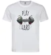 Чоловіча футболка Play hard Білий фото