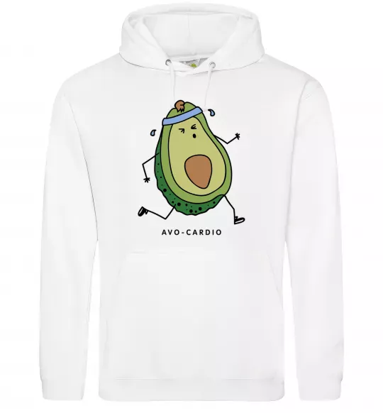 Чоловіча толстовка (худі) Avo cardio Білий фото