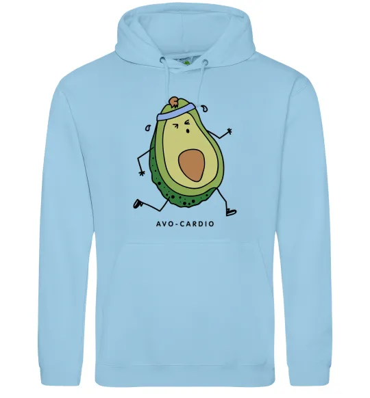 Мужская толстовка (худи) Avo cardio Голубой фото
