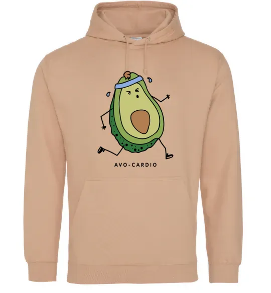Женская толстовка (худи) Avo cardio Песочный фото