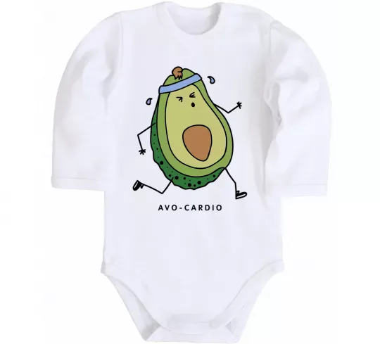 Детский боди Avo cardio Белый фото