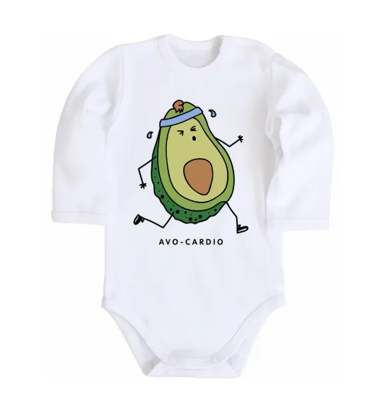 Дитячий бодік Avo cardio Білий фото