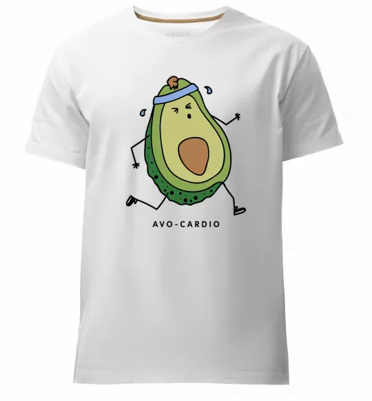 Чоловіча преміум футболка Avo cardio Білий фото