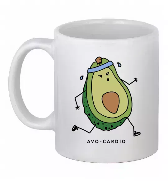 Чашка керамическая Avo cardio Белый фото