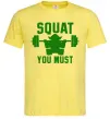 Чоловіча футболка Squat you must Лимонний фото