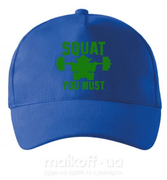Кепка Squat you must Яскраво-синій фото