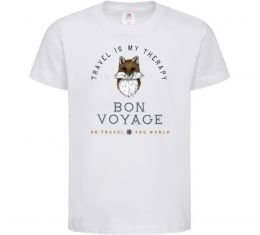 Детская футболка Travel is my therapy Bon Voyage