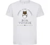 Дитяча футболка Travel is my therapy Bon Voyage Білий фото