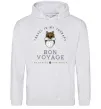 Чоловіча толстовка (худі) Travel is my therapy Bon Voyage Сірий меланж фото