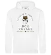 Женская толстовка (худи) Travel is my therapy Bon Voyage Белый фото