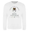 Світшот Travel is my therapy Bon Voyage Білий фото