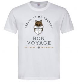 Чоловіча футболка Travel is my therapy Bon Voyage