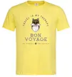 Мужская футболка Travel is my therapy Bon Voyage Лимонный фото