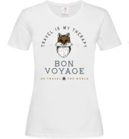 Жіноча футболка Travel is my therapy Bon Voyage