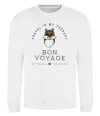 Світшот Travel is my therapy Bon Voyage Білий Світшот Travel is my therapy Bon Voyage Білий фото