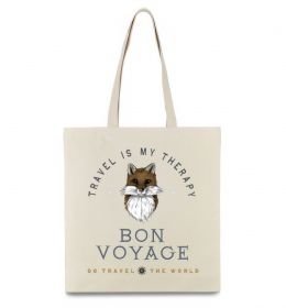 Эко-сумка Travel is my therapy Bon Voyage