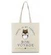 Эко-сумка Travel is my therapy Bon Voyage Бежевый фото