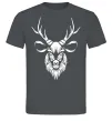 Мужская футболка Олень голова Графит фото