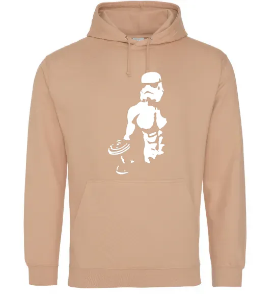 Женская толстовка (худи) Штурмовик з пресом Песочный фото