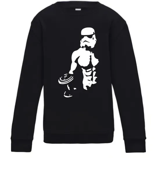 Детский Свитшот Штурмовик з пресом Черный фото