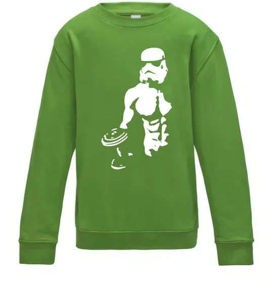 Детский Свитшот Штурмовик з пресом Лаймовый фото