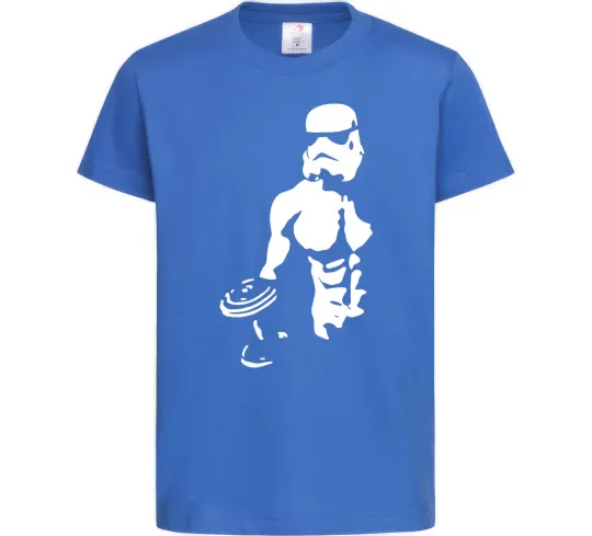 Детская футболка Штурмовик з пресом Ярко-синий фото