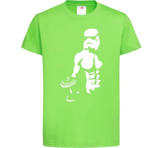 Детская футболка Штурмовик з пресом Лаймовый фото