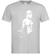 Мужская футболка Штурмовик з пресом Серый фото