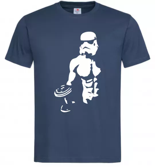 Мужская футболка Штурмовик з пресом Темно-синий фото