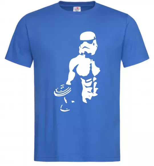 Мужская футболка Штурмовик з пресом Ярко-синий фото