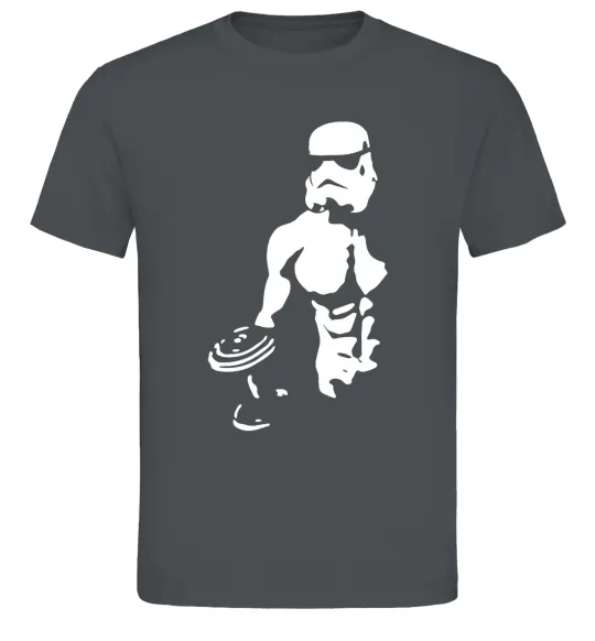 Мужская футболка Штурмовик з пресом Графит фото