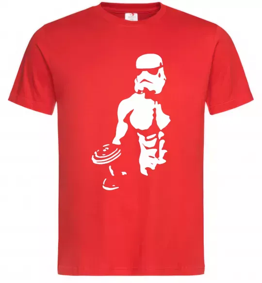 Мужская футболка Штурмовик з пресом Красный фото